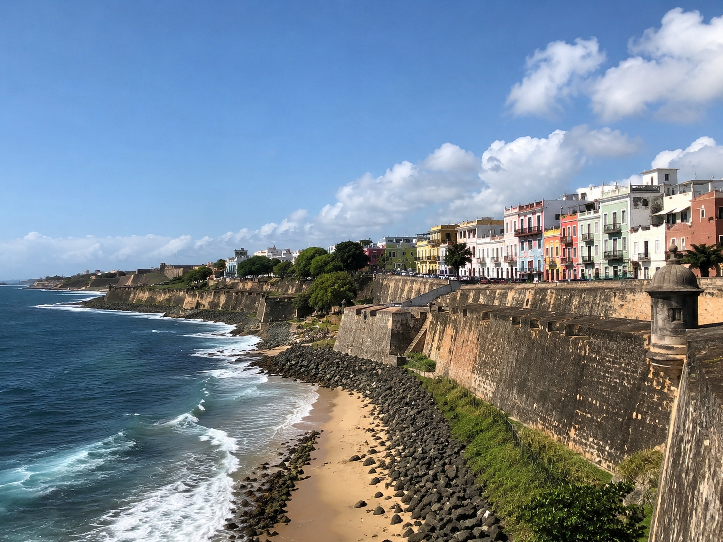 Walk the walls of El Morro at sunset